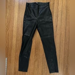 Zara leather leggings